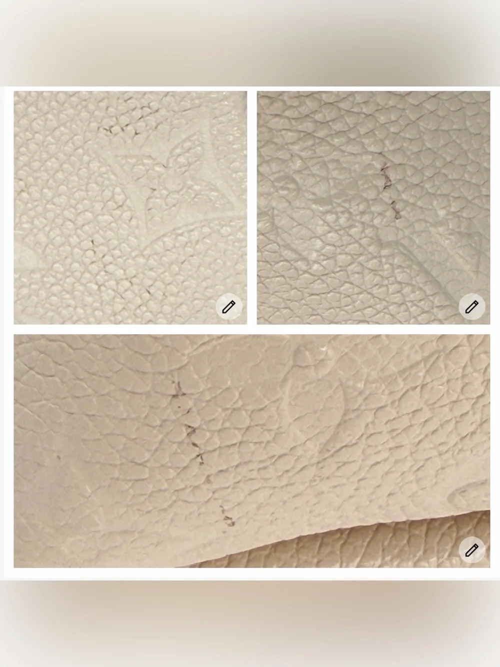 😍Louis Vuitton Exotics V Tote BB Cream Empriente Leather Two Way Bag with Python